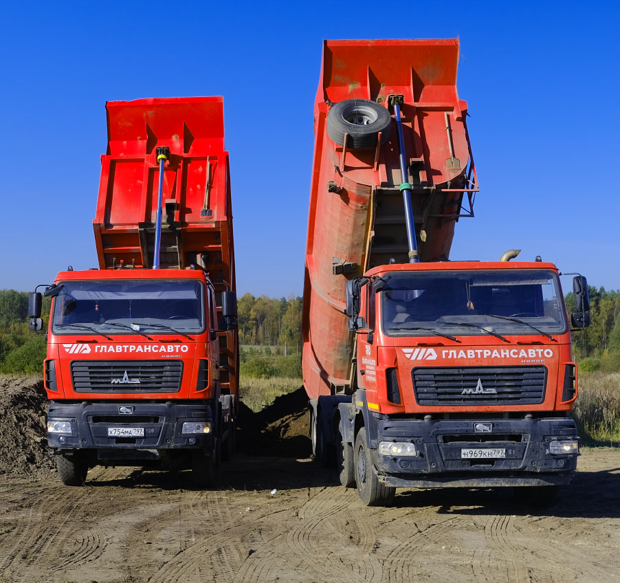 Перевозка грунта и сыпучих грузов в Москве и Московской области