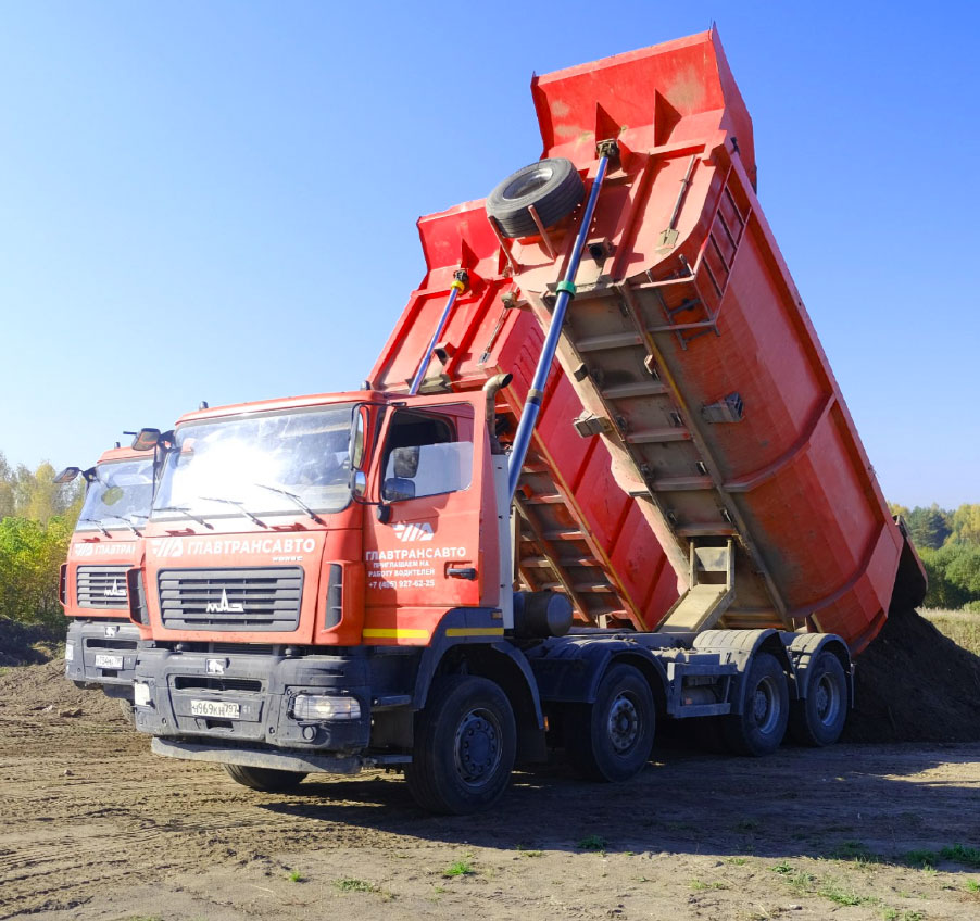 Вывоз строительного грунта самосвалами с утилизацией в Москве и Московской области